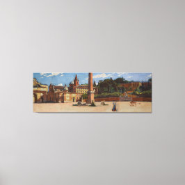 ローマのピアッツァデルポポポロ（1900年）アレッサンダーギエリム キャンバスプリント