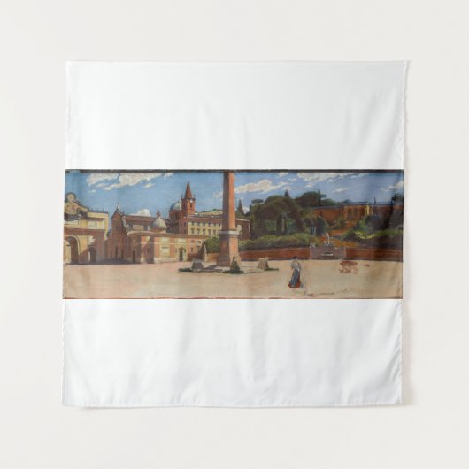 ローマのピアッツァデルポポポロ（1900年）アレッサンダーギエリム タペストリー (正面)