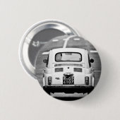 ローマのフィアット500 缶バッジ (正面&裏面)