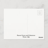 ローマのフォーラムとコロシアム ポストカード (裏面)