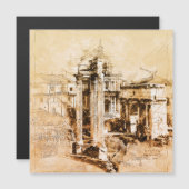 ローマのフォーラムのスケッチ (正面/裏面)