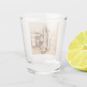 ローマのフォーラムのスケッチ ショットグラス (裏面)