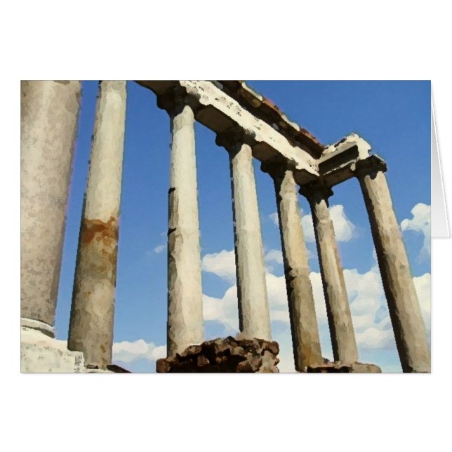 ローマのフォーラムの乾燥したブラシ (正面横)