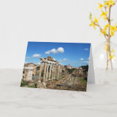 ローマのフォーラム カード (黄色い花)