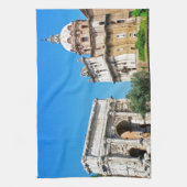 ローマのフォーラム キッチンタオル (縦)