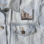 ローマのフォーラム(平和の寺院)の眺め1779年 缶バッジ (インサイチュ)