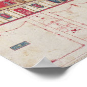 ローマのフレスコ画のT31456勉強, 1775 (w/c, goouache) ポスター (角)