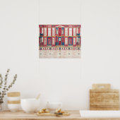 ローマのフレスコ画のT31456勉強, 1775 (w/c, goouache) ポスター (キッチン)