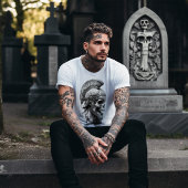 ローマのヘルメットのスケルトン Tシャツ