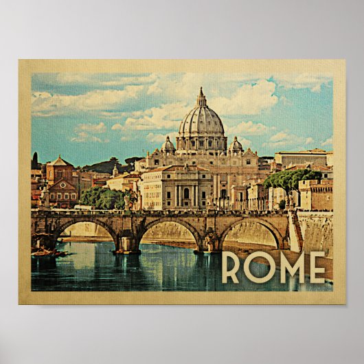 ローマのポスターヴィンテージ旅行ポスター ポスター (正面)