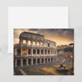 ローマのポストカード (ローマ 4) 招待状 (正面/裏面)