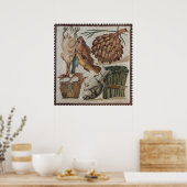 ローマのモザイクポスター24" x 25" ポスター (キッチン)