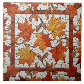 ローマのモザイク葉スタイルセラミックタイル タイル (正面)