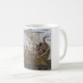 ローマのモザイク コーヒーマグカップ (正面右)