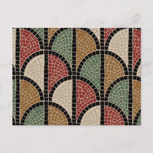 ローマのモザイク(ポンペイ) ポストカード (正面)