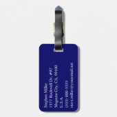 ローマのモノグラム ラゲッジタグ (裏面縦)