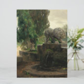 ローマのライオンの泉(H.A. Brendekilde) カード (スタンド正面)