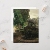 ローマのライオンの泉(H.A. Brendekilde) カード (正面/裏面インサイチュ)