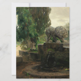 ローマのライオンの泉(H.A. Brendekilde) カード