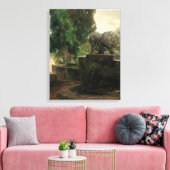 ローマのライオンの泉(H.A. Brendekilde) キャンバスプリント (インサイチュ (リビング))