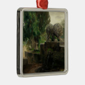 ローマのライオンの泉(H.A. Brendekilde) メタルオーナメント (右)