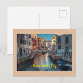 ローマのヴェネツィア水の都 ポストカード (正面/裏面)