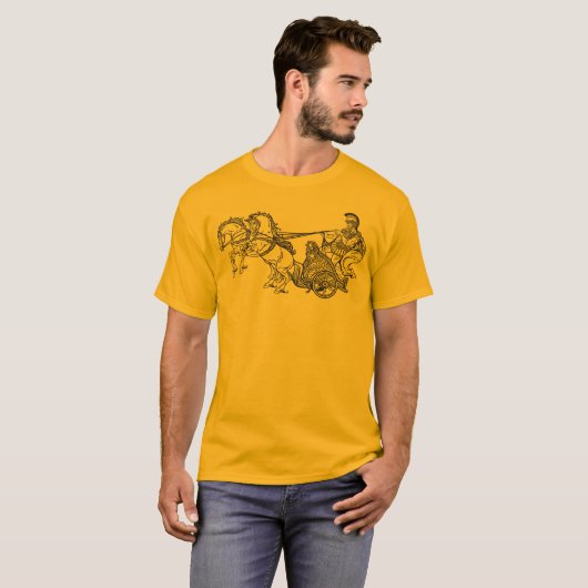 ローマの一人乗り二輪馬車 Tシャツ (正面フル)