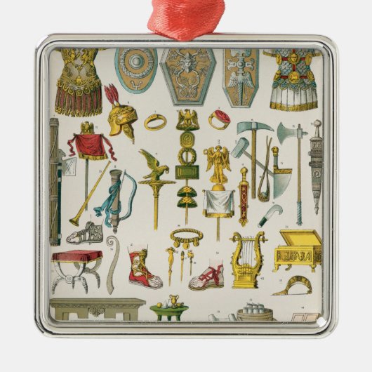 ローマの付属品 メタルオーナメント (正面)