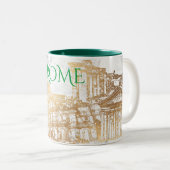 ローマの偽金+大理石のお土産 ツートーンマグカップ (正面右)