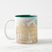 ローマの偽金+大理石のお土産 ツートーンマグカップ (左)