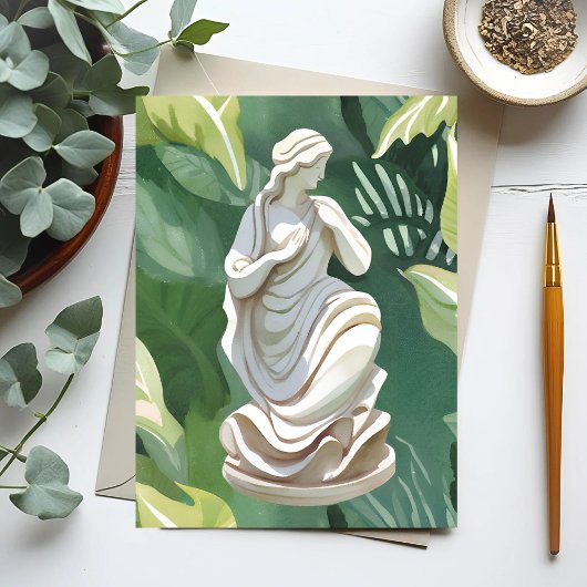 ローマの像 | 水彩植物学絵を描院 ポストカード