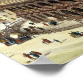 ローマの円形劇場のビュー、ヴェローナ、刻まれたb ポスター (角)