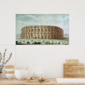 ローマの円形劇場の景色 ポスター (キッチン)