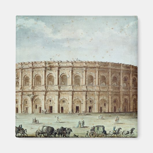 ローマの円形劇場の景色 マグネット (正面)