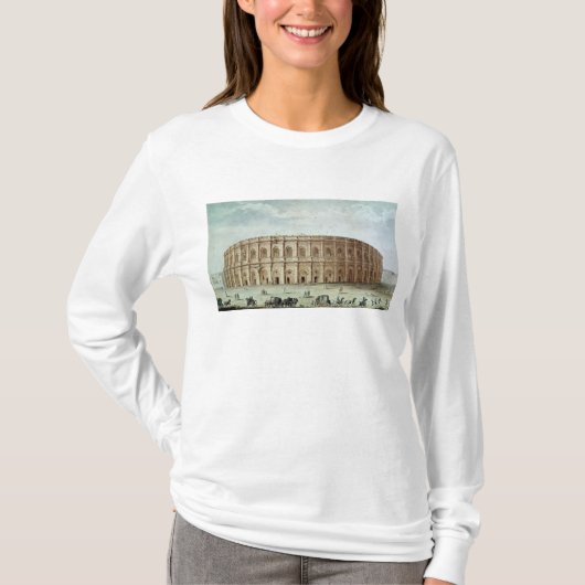 ローマの円形競技場の眺め Tシャツ (正面)