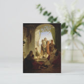 ローマの冬のナポリのバグパイプ選手, 1833 ポストカード (スタンド正面)