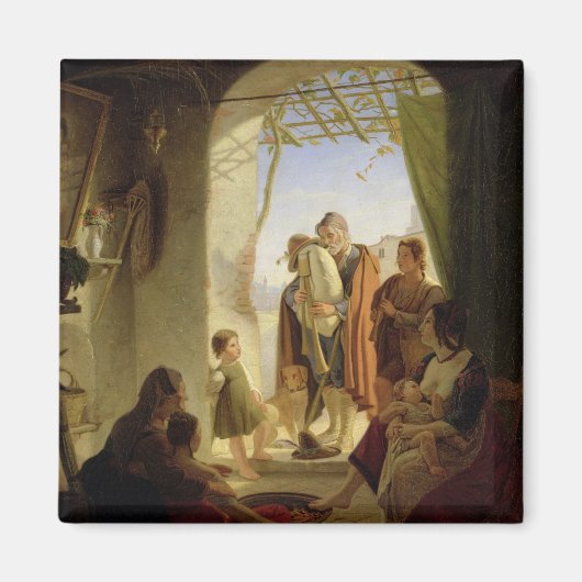 ローマの冬のナポリのバグパイプ選手， 1833 マグネット (正面)