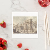 ローマの凱旋門を持つカプリッチオ スタンダードカクテルナプキン (インサイチュ)