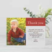 ローマの剣闘士はノートのカスタムな写真の赤感謝していしています サンキューカード (スタンド正面)