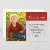 ローマの剣闘士はノートのカスタムな写真の赤感謝していしています サンキューカード (正面/裏面)