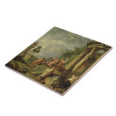 ローマの台なし1743年の中の小作人(キャンバスの油) タイル (側面)