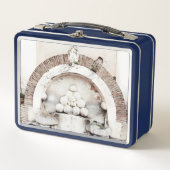 ローマの噴水おもしろい引用文 メタルランチボックス (正面)