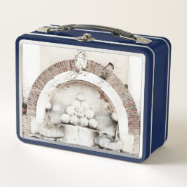 ローマの噴水おもしろい引用文 メタルランチボックス