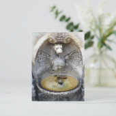 ローマの噴水のドラゴン古代水イタリア記念碑 ポストカード (スタンド正面)