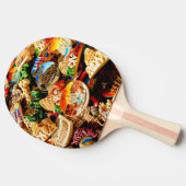 ローマの土産 卓球ラケット (横)