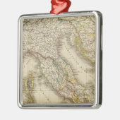 ローマの地図書の地図 メタルオーナメント (左)