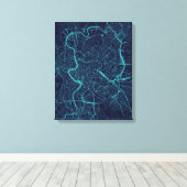 ローマの地図 キャンバスプリント (インサイチュ (ウッドフロア))