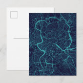 ローマの地図 ポストカード (正面/裏面)