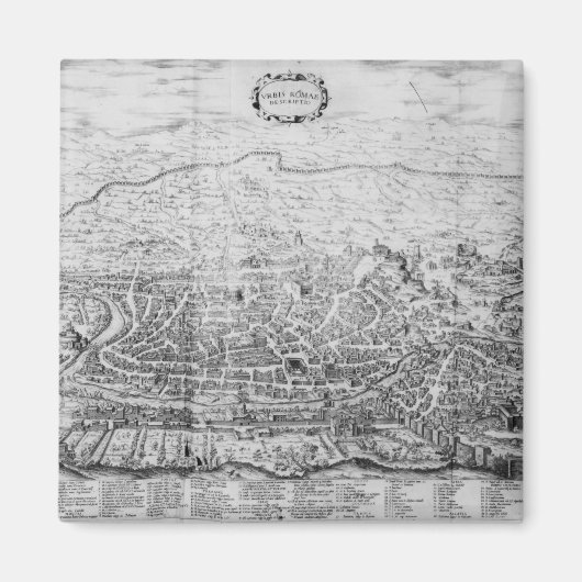 ローマの地図 マグネット (正面)