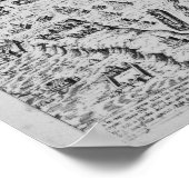 ローマの地図, 1579 ポスター (角)